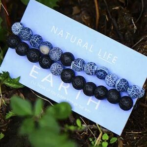 Natural Chakra Earth Bead Bracelets for Men and Women Strand Bracelet